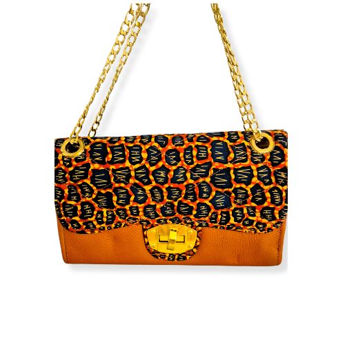 Sac à main Cuir+Wax MARRON''002