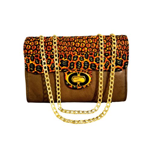 Sac à main Cuir+Wax MARRON''002