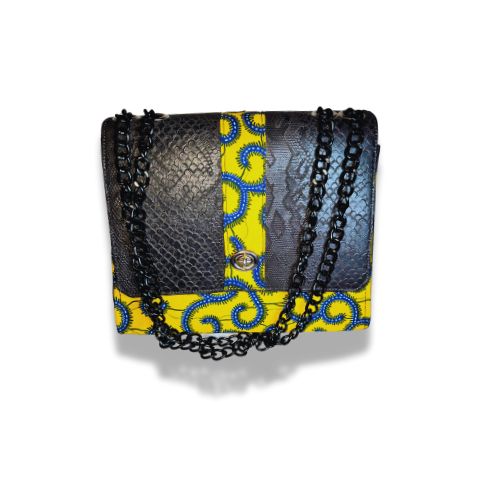 Sac à main TOTAL WAX mélange jaune 15