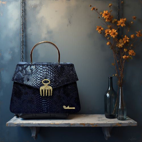 Sac collection Adingra beauty Noir croco