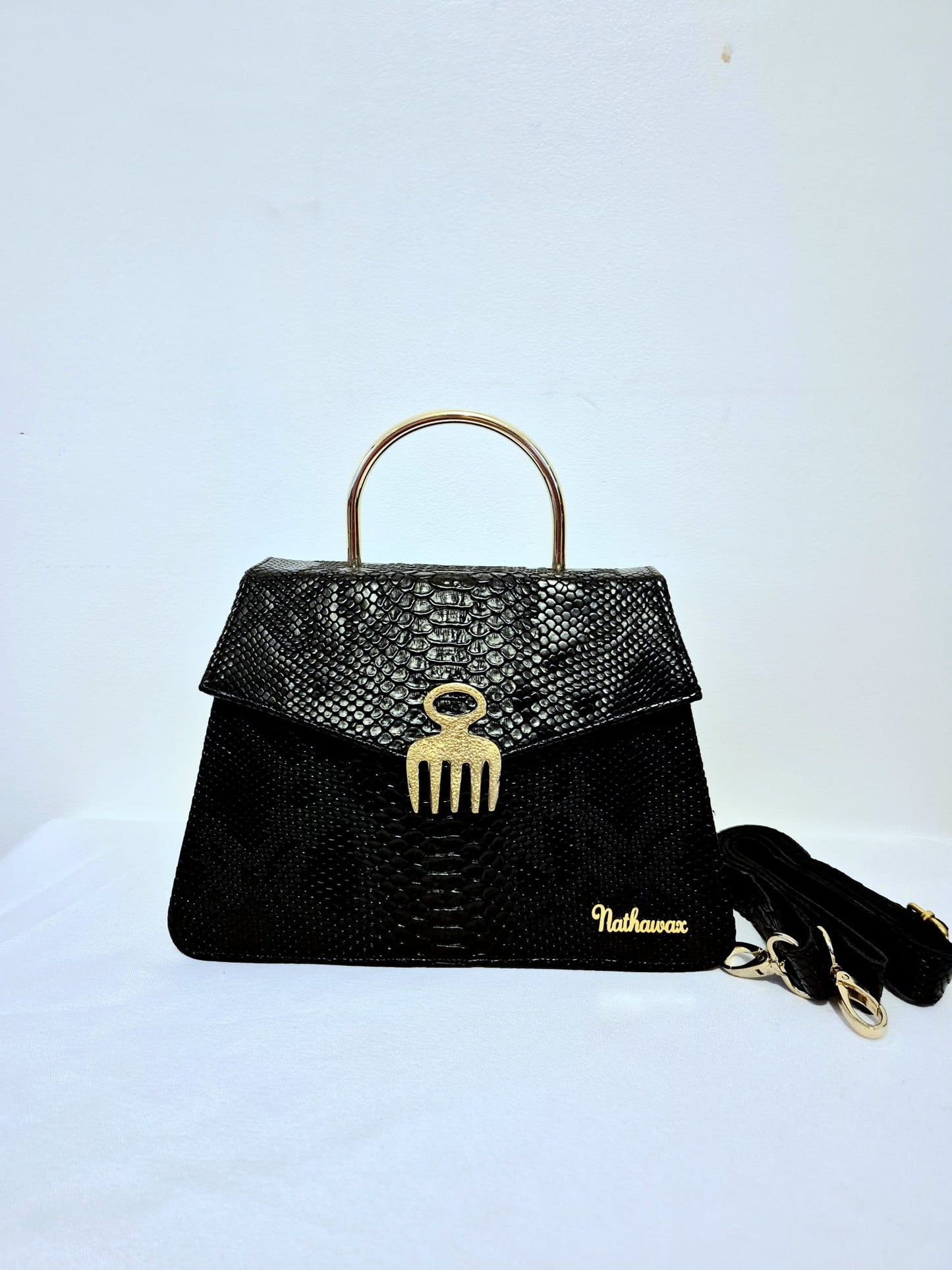 Sac collection Adingra beauty Noir croco