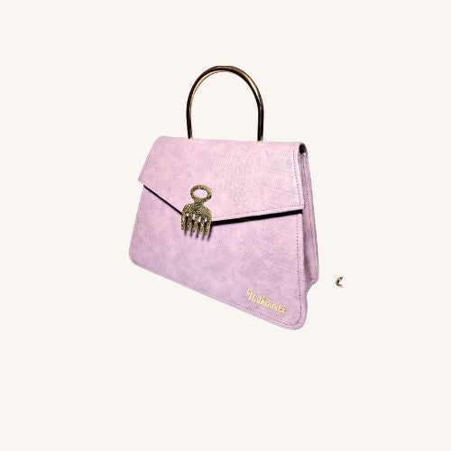 Sac à main rose adinkra Rose poudré