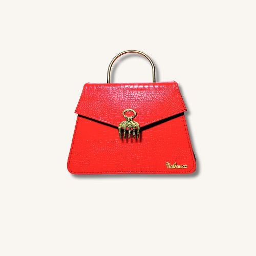 Sac à main Adinkra Croco Rouge