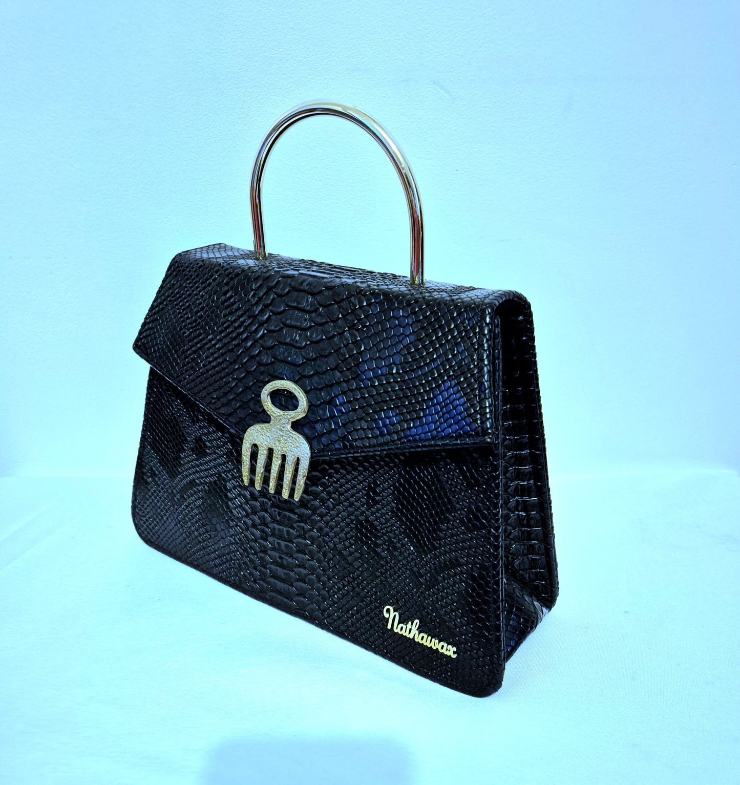 Sac collection Adingra beauty Noir croco